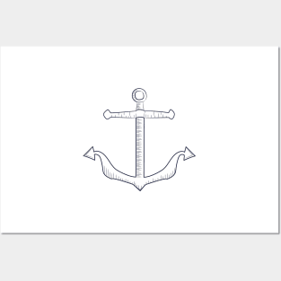 Anchor Sketch Posters and Art